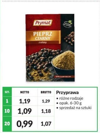 Makro Prymat Przyprawa 6-30g oferta