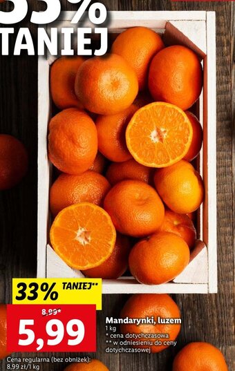 Lidl Mandarynki 1kg oferta