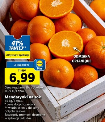 Lidl Mandarynki na sok 1,5kg oferta