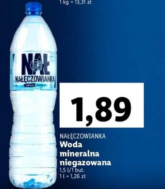 Lidl Nałęczowianka Woda mineralna niegazowana 1,5l oferta