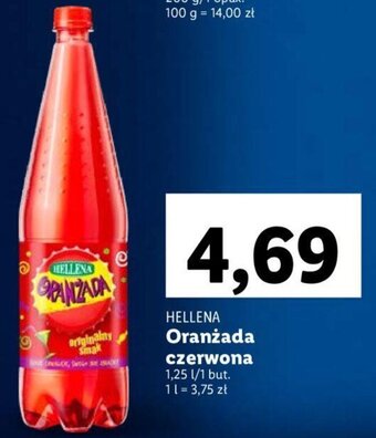 Lidl Hellena Oranżada czerwona 1,25l oferta