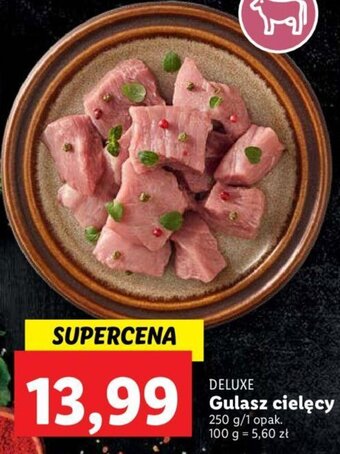 Lidl Deluxe Gulasz cielęcy 250g oferta