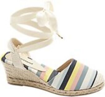 Kolorowe espadryle damskie graceland na koturnie