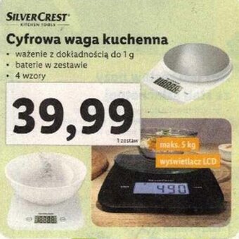 Lidl SilverCrest Cyfrowa waga kuchenna oferta