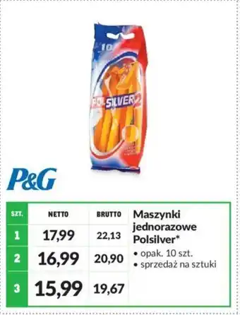 Makro P&G Maszynki jednorazowe Polsilver 10szt. oferta