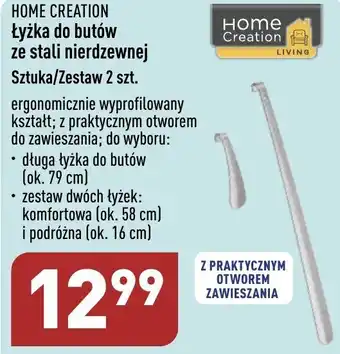 ALDI Home Creation Łyżka do butów ze stali nierdzewnej oferta