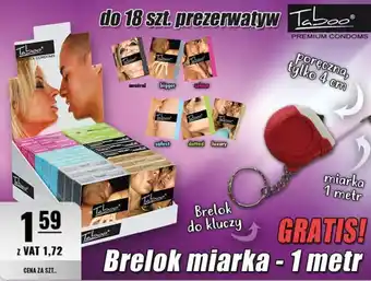 Eurocash Taboo Prezerwatywy 1szt. oferta