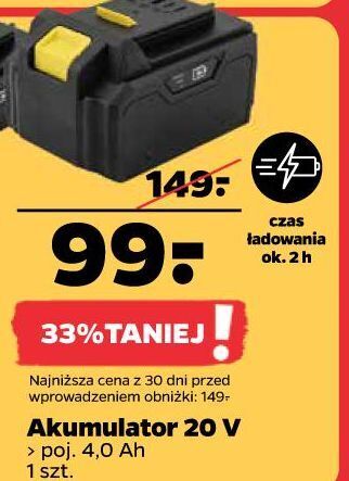 Netto Akumulator 20v 4.0ah techliner oferta