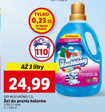 Lidl Żel do prania color der waschkonig oferta