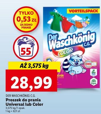 Lidl Proszek do prania color der waschkonig oferta