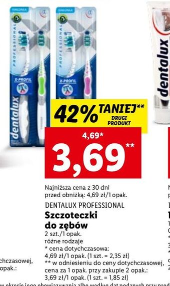 Lidl Szczoteczka do zębów professional medium dentalux oferta