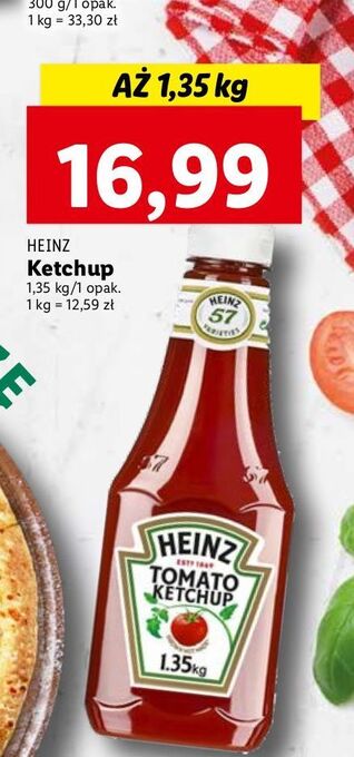Lidl Ketchup łagodny heinz oferta