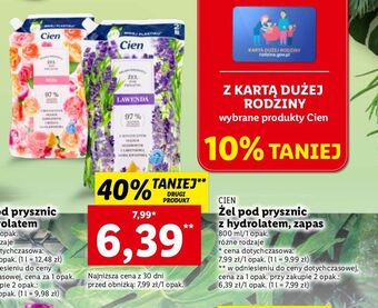 Lidl Żel pod prysznic lawenda zapas cien oferta