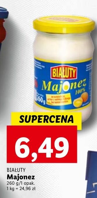 Lidl Majonez białuty oferta