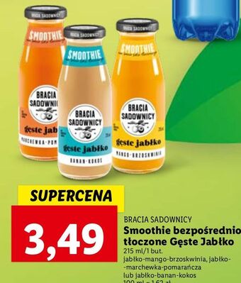 Lidl Napój smoothie marchew-pomarańcza bracia sadownicy oferta