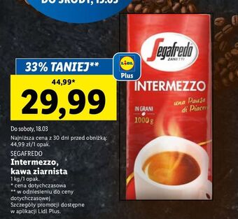 Lidl Kawa segafredo intermezzo oferta