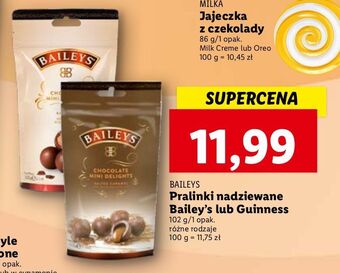 Lidl Czekoladki mini delights strawberries baileys original irish cream oferta