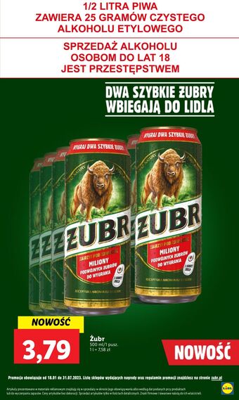 Lidl Piwo żubr 1768 oferta