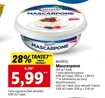 Lidl Ser mascarpone mlekpol oferta