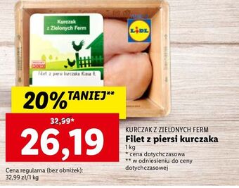 Lidl Filet z piersi kurczaka kurczak z zielonych farm oferta