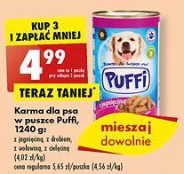 Biedronka Karma dla psa z drobiem puffi oferta