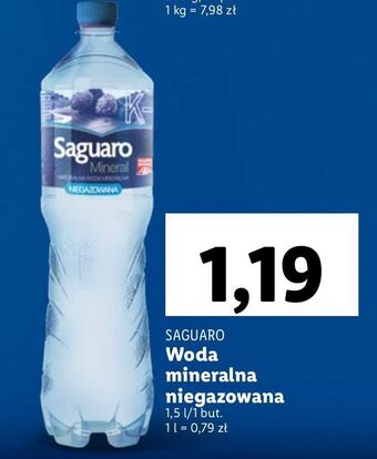 Lidl Woda niegazowana saguaro oferta