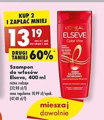 Biedronka Szampon do włosów ochronny l'oreal elseve color-vive oferta