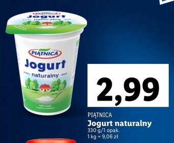 Lidl Jogurt naturalny piątnica oferta
