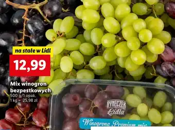Lidl Winogrona bezpestkowe mix oferta