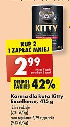 Biedronka Karma dla kota z wołowina kitty excellence oferta