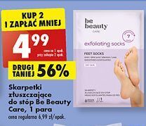 Biedronka Skarpetki złuszczające do stóp be beauty care oferta