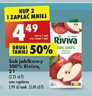 Biedronka Sok jabłkowy riviva oferta