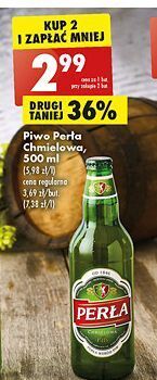 Biedronka Piwo perła chmielowa oferta