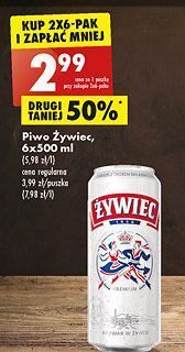 Biedronka Piwo żywiec jasne pełne oferta