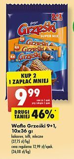 Biedronka Wafelki mix grześki oferta