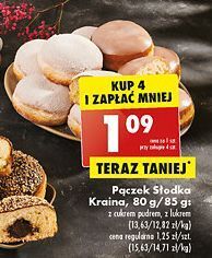 Biedronka Pączek z cukrem pudrem słodka kraina oferta