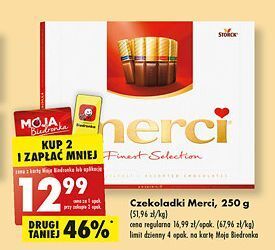 Biedronka Bombonierka czerwona storck merci oferta