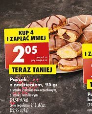 Biedronka Pączek z nadzieniem czekoladowo-orzechowym oferta