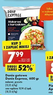 Biedronka Makaroni z kurczakiem danie express oferta