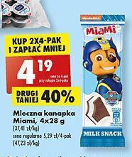 Biedronka Kanapka mleczna psi patrol miami oferta