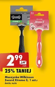 Biedronka Maszynka do golenia wilkinson xtreme 3 coconut dream oferta