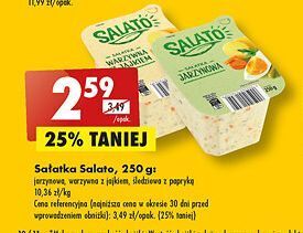 Biedronka Sałatka śledziowa z papryką salato oferta