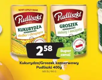 Kukurydza lub groszek konserwowy Pudliszki 400g