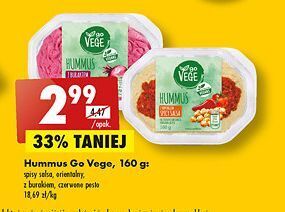 Biedronka Hummus z toppingiem spicy salsa govege oferta