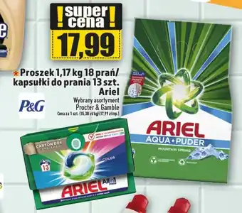 Topaz P&G proszek 1,17kg kapsułki do prania Ariel 13szt oferta