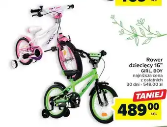 Carrefour Rower dziecięcy boy 16" oferta