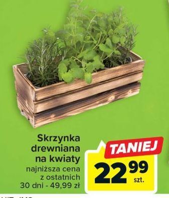Carrefour Skrzynka drewniana oferta