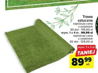 Carrefour Sztuczna trawa 1 x 4 m oferta