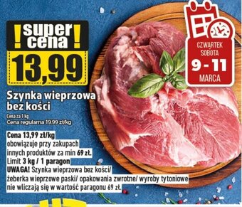 Topaz Szynka wieprzowa bez kości 1kg oferta