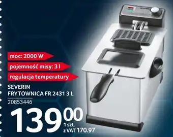 Selgros Frytkownica severin oferta